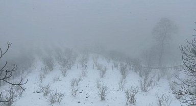 Samsun Çarşamba'da kar yağışı etkili oldu