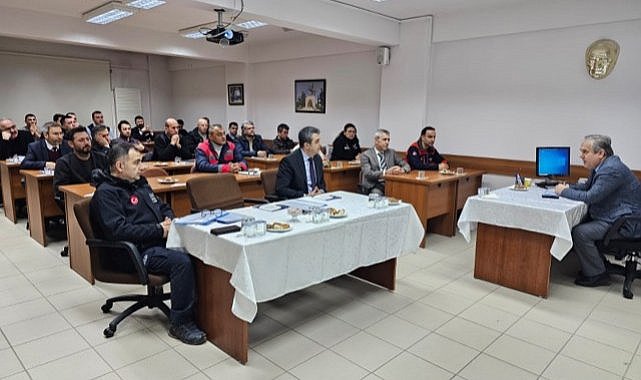 Samsun'da, afet ve acil durum eğitim toplantıları devam ediyort