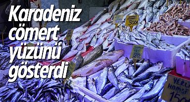 Samsun'da balıkçılar 7 sezonda bir gelen bolluktan memnun