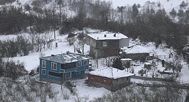 Samsun’da beyaza bürünen Kocadağ Yaylasın’dan kartpostallık görüntüler