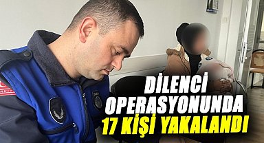 Samsun'da dilenci operasyonunda 17 kişi yakalandı