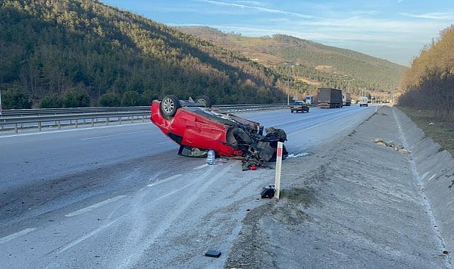 Samsun'da otomobil takla attı! Yaralılar var