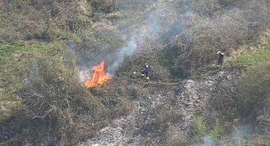 Samsun'un Canik İlçesi'nde yangın alanına itfaiye aracı giremedi!