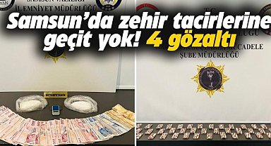 Samsun’un  İlkadım, Canik ve Tekkeköy İlçeleri'nde uyuşturucu operasyonu