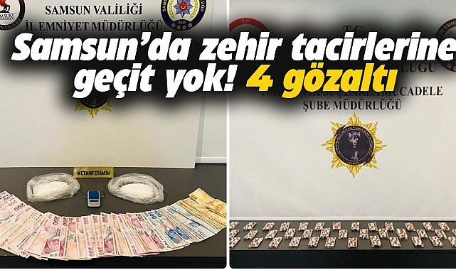 Samsun’un  İlkadım, Canik ve Tekkeköy İlçeleri'nde uyuşturucu operasyonu