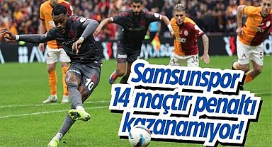 Samsunspor 14 maçtır penaltı kazanamıyor!