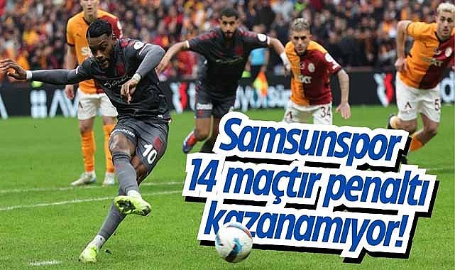 Samsunspor 14 maçtır penaltı kazanamıyor!