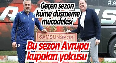 Samsunspor'da geçen sezon ile bu sezon arasında muazzam fark!