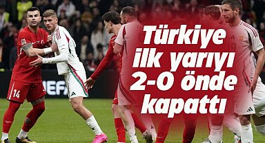 Türkiye rövanş maçının ilk yarısını önde kapattı