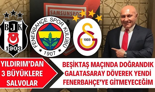 Yüksel Yıldırım'dan 3 büyüklere tepki "Beşiktaş'ta doğrandık, Galatasaray döverek yendi, Fenerbahçe maçına gitmeyeceğim"