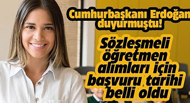 15 bin sözleşmeli öğretmen alımı için başvuruların yapılacağı tarihi açıklandı