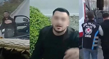 Aracından indi ehliyeti kaptırdı