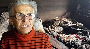 Baltayla kanser hastası annesini kesmek istedi! Başaramayınca evi ateşe verdi