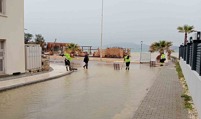Çeşme, son 24 saatte Türkiye'nin en yoğun yağışını aldı