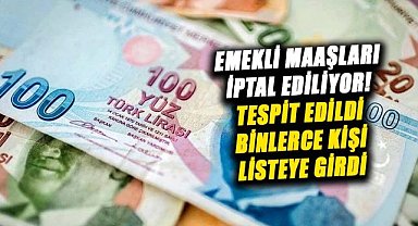 Emekli maaşları iptal ediliyor! Tespit edildi binlerce kişi listeye girdi
