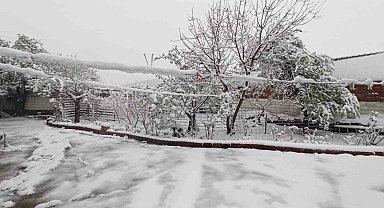 Kış geri geldi! Edirne'de kar yağışı