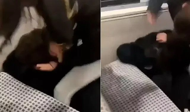 Metroda 13 yaşındaki kız acımasızca darp edildi! Yolcular sadece izledi