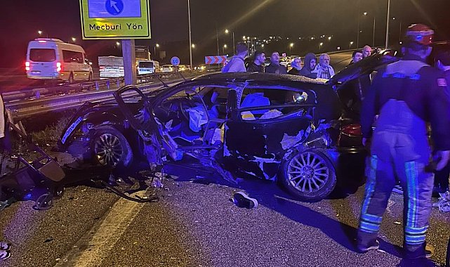 Otobanda feci kaza: 1 ölü 3 yaralı