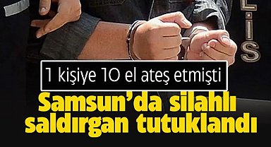 Samsun Alaçam'da silahlı saldırgan tutuklandı