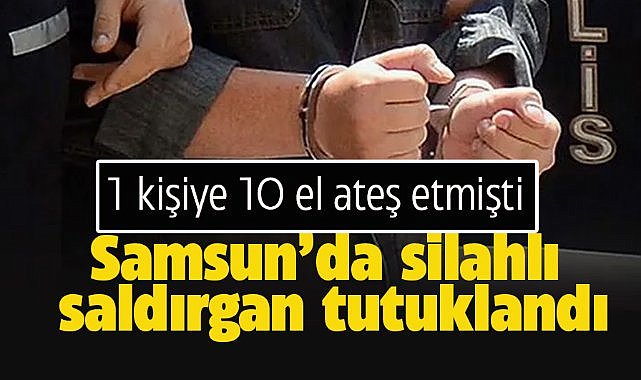 Samsun Alaçam'da silahlı saldırgan tutuklandı