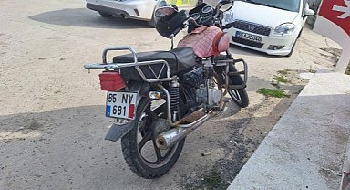 Samsun Bafra'da motosiklet sürücüsü kazada yaralandı