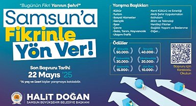 Samsun Büyükşehir'den  'Fikrinle Yön Ver'  yarışması