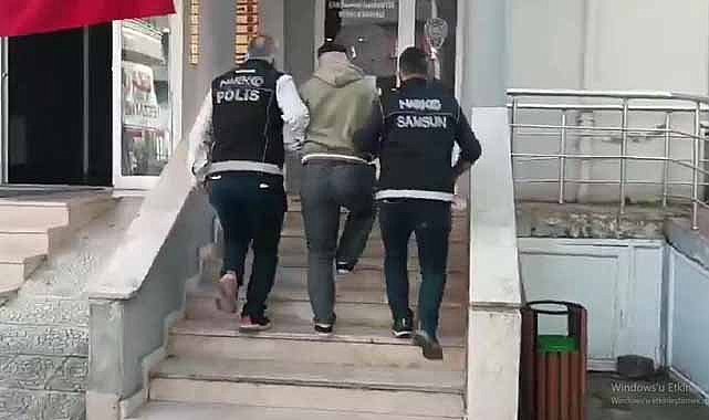 Samsun'da 14 yıl 8 ay hapis cezası bulunan suç makinesi yakalandı