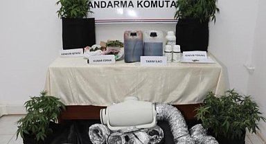 Samsun’da evine iklimlendirme sistemi kurup kenevir yetiştiren şahıs yakalandı!