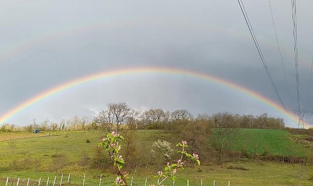 Samsun'da Gökkuşağı hayran bıraktı