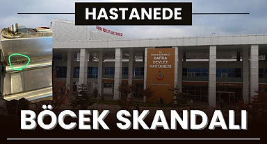 Samsun'da hastanede böcek skandalı!