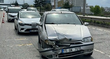 Samsun'da otomobiller çarpıştı: 1 yaralı