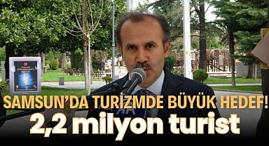 Samsun’da turizmde büyük hedef! 2,2 milyon turist