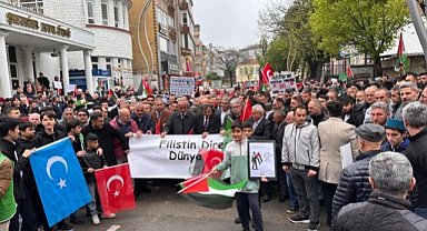 Samsun'dan Gazze'ye destek yürüyüşü