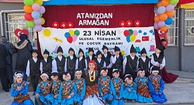 Samsun Hasköy Cumhuriyet İlkokulu'ndan coşkulu 23 Nisan kutlaması