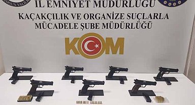 Samsun Vezirköprü'de çok sayıda tabanca ve fişek ele geçirildi! 3 kişi gözaltı