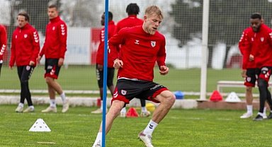 Samsunspor Alanyaspor maçına ısınıyor