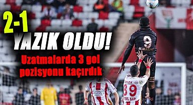 Samsunspor Antalyaspor'a 2-1 kaybetti