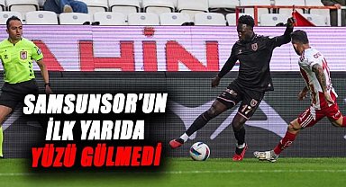Samsunspor Antalyaspor maçının ilk yarısı sonuçlandı