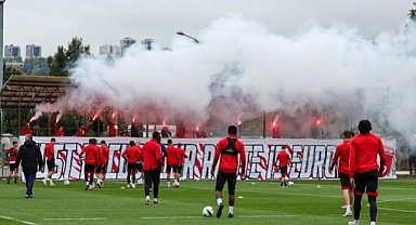 Samsunspor  Sipay Bodrum FK maçı hazırlıklarında taktik çalıştı