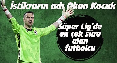 Süper Lig'de en çok süre alan futbolcu Okan Kocuk