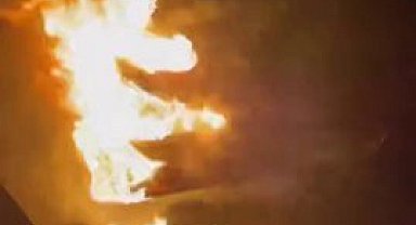 Yolcu otobüsünde korkutan yangın!