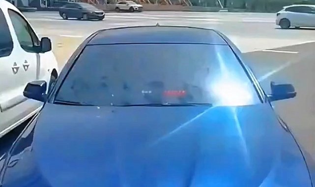 Çakarlı otomobile gereği yapıldı