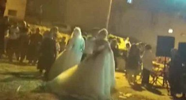 Düğün eğlencesinde yumruklar konuştu