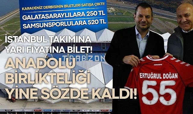 Trabzonspor Samsunspor maçı biletleri satışa çıktı! Bilet fiyatları isyan ettirdi