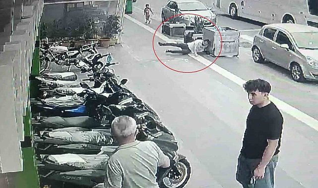 Kafasını çöp konteynerine çarptı, kimse hastaneye gitmeye ikna edemedi