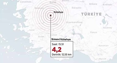 Kütahya'da 4.2 büyüklüğünde deprem!