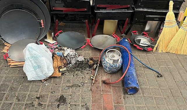 Oksijen tüpü dehşeti! İşyeri sahibi yaralandı