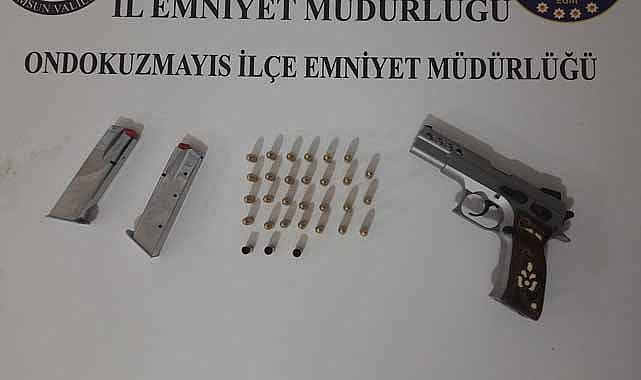 Samsun 19 Mayıs ilçesinde havaya ateş açtı! Yakayı ele verdi