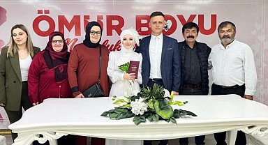 Samsun'da çiftler 5.5.2025 mutluluğa evet dedi