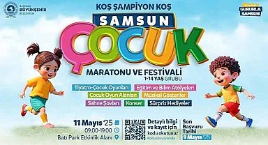Samsun'da Çocuk Maratonu Festivali 18 Mayıs Pazar gününe ertelendi